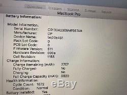 Macbook Pro 2.5ghz Core I5 Retina 8 Go Ram 128 Go De Stockage Flash 13 2012 Vente Pric