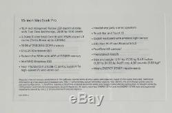 Nouveau Macbook Pro 15 2.3ghz I9 16 Go 512 Go Rrp £ 2799 Fcp / Ps / Logicx / Ms Mv912b / A