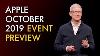 Octobre 2019 Apple Macbook Preview Event Ipad Pro 16 Pro
