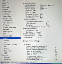 Ordinateur portable Apple MacBook Pro 13 pouces 2018 Core i7 2.7GHz 16 Go de Ram 512 Go de Ssd A1989