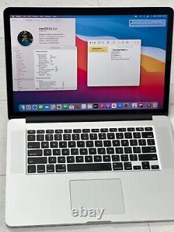 Ordinateur portable Apple MacBook Pro 15 Retina 2015 Core i7 2,2GHz 16Go Ram 256Go Ssd A1398