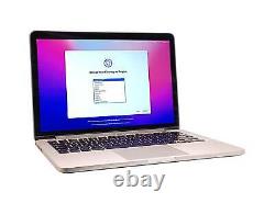 Ordinateur portable Apple MacBook Pro 2015, 13 pouces Core i7 5ème génération, 16 Go de RAM, 256 Go SSD, Monterey